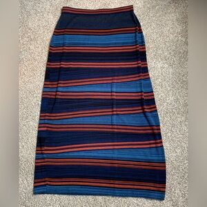 Peruvian Connection Striped Maxi Skirt
